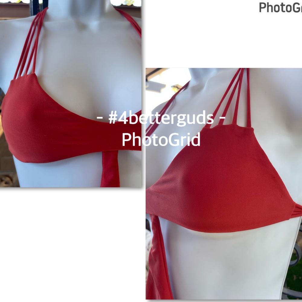 NEW Mikoh Makaha Multi String Racerback Cut out Monokini Swimsuit Paprika Small - Picture 9 of 16